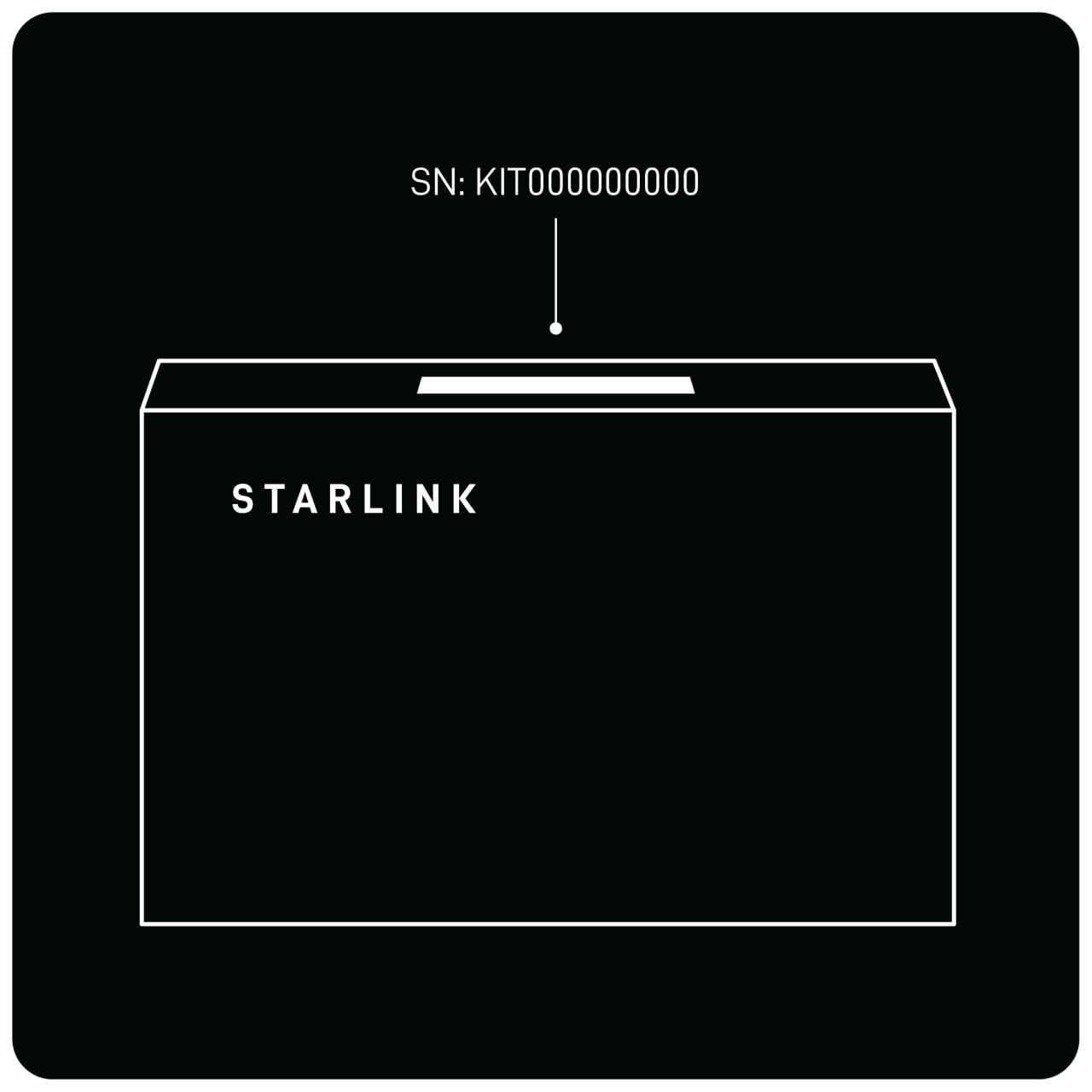 Где найти серийный номер Starlink